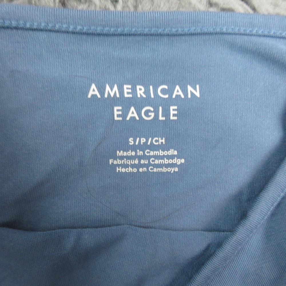 American Eagle Outfitters Tank Top Womens Small Blue Scoop Neck Stretch Cami NWT - Picture 7 of 12